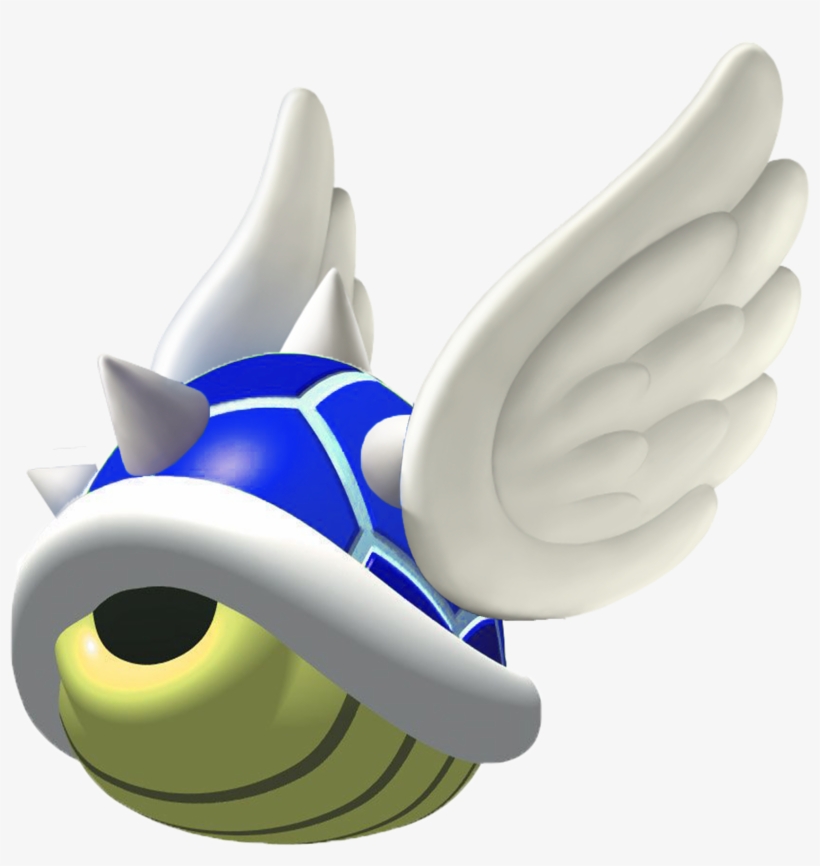 nintendo mario kart shell pillow blue