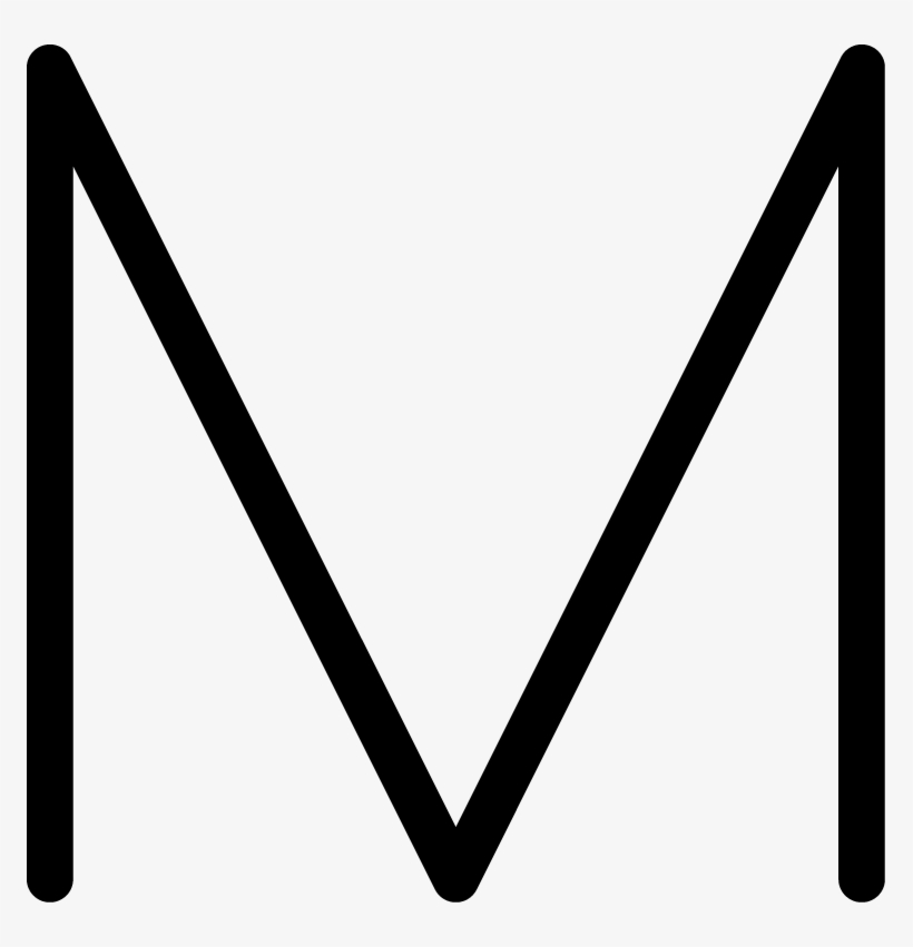 M Picture Png - M Png Black, transparent png download