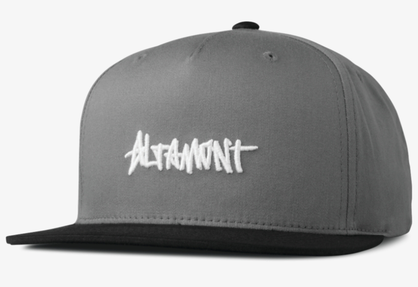 Altamont Oneliner Snapback Hat - Altamont Oneliner Snapback Grey Black, transparent png download