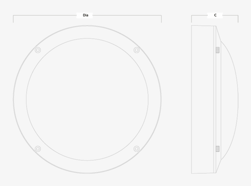 Hurricane Plain Line Drawing - Circle, transparent png download
