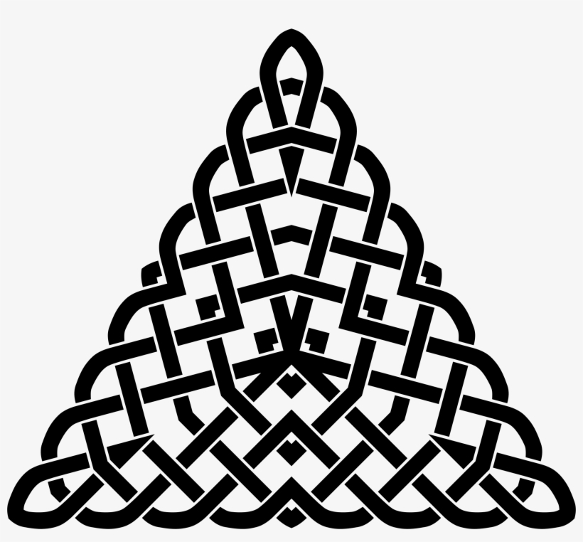 Big Image - Celtic Knot Pattern Triangle, transparent png download