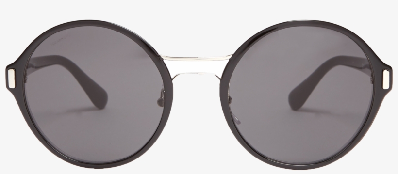 Prada Eyewear Round-frame Acetate And Metal Sunglasses - Sunglasses, transparent png download