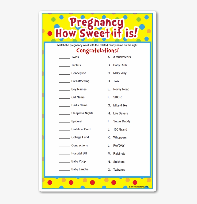Pregnancy How Sweet It Is - Baby Shower, transparent png download