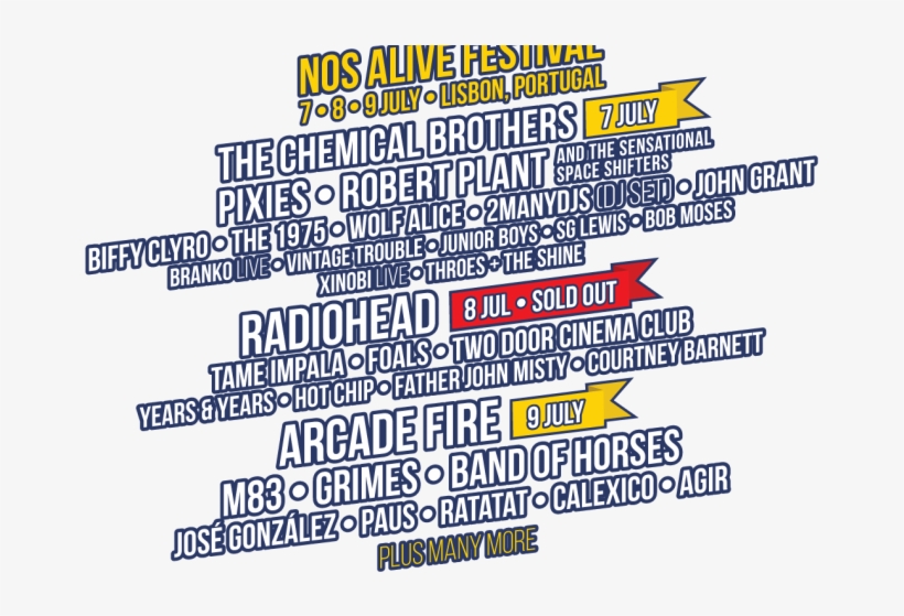Nos Alive 2016 Five Recommendations - Nos Alive, transparent png download