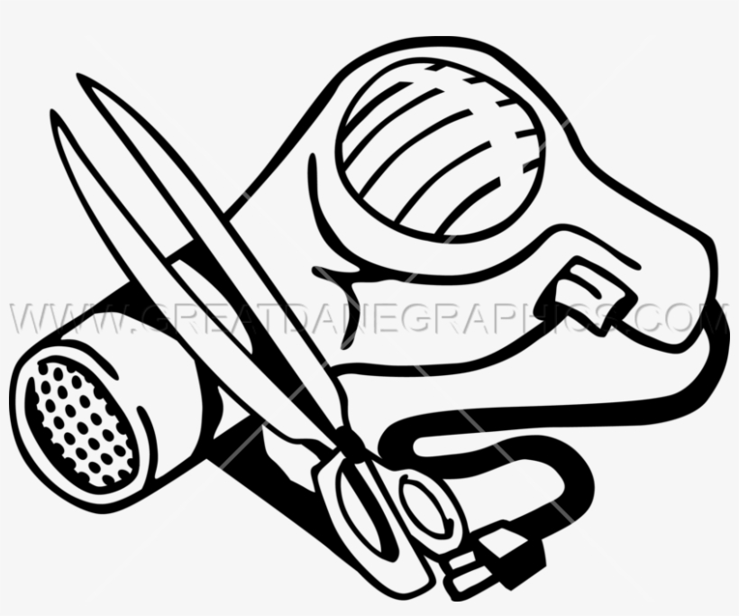 Hair Dryer And Scissors Png - Portable Network Graphics, transparent png download