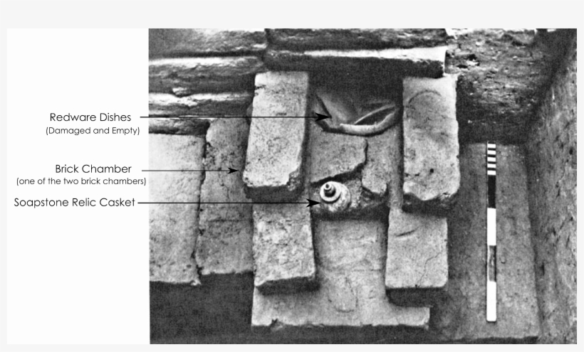 Sandstone Relic Casket, Redware Dishes And Brick Chamber - Monochrome, transparent png download