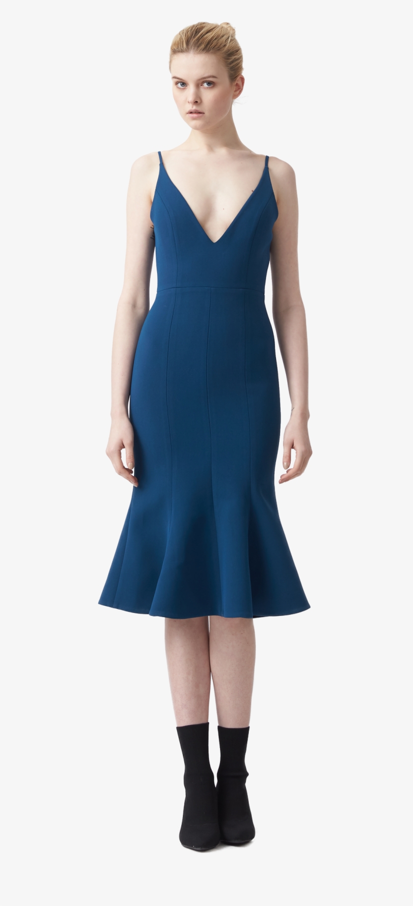 Camille Bonded Fit Flare Dress $289 - Gown, transparent png download