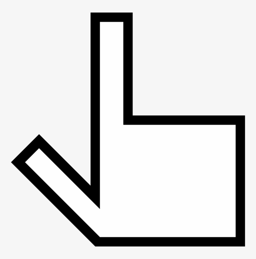 Pointer Computer Icons Computer Mouse Cursor Black - Pointer, transparent png download
