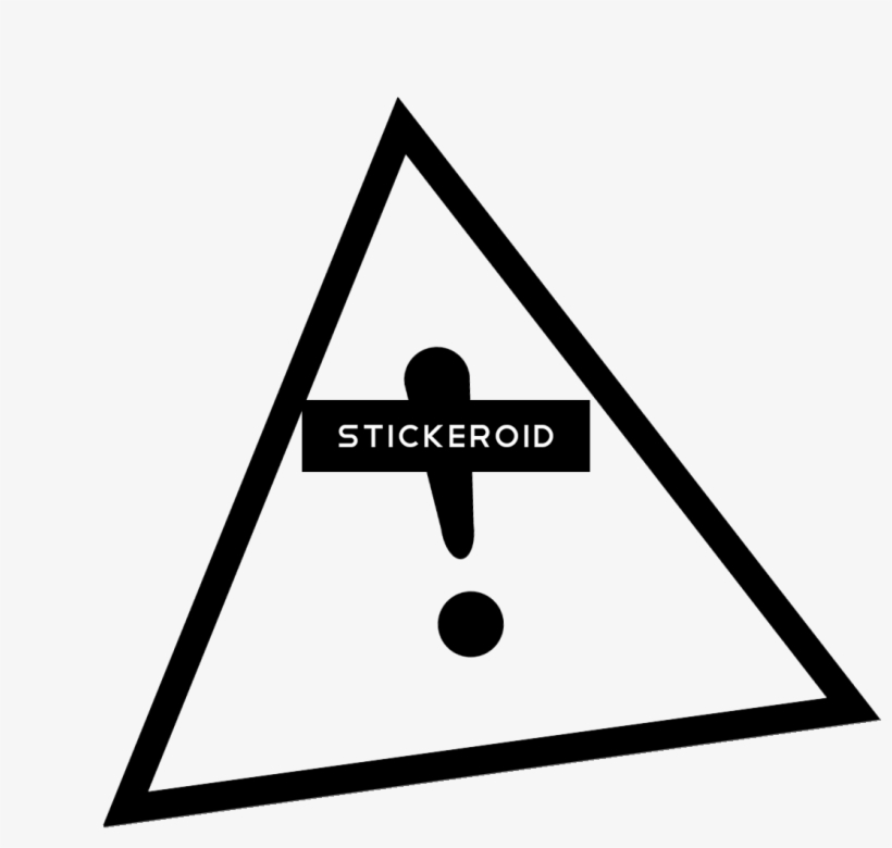 Exclamation Mark Alphabet - Traffic Sign, transparent png download