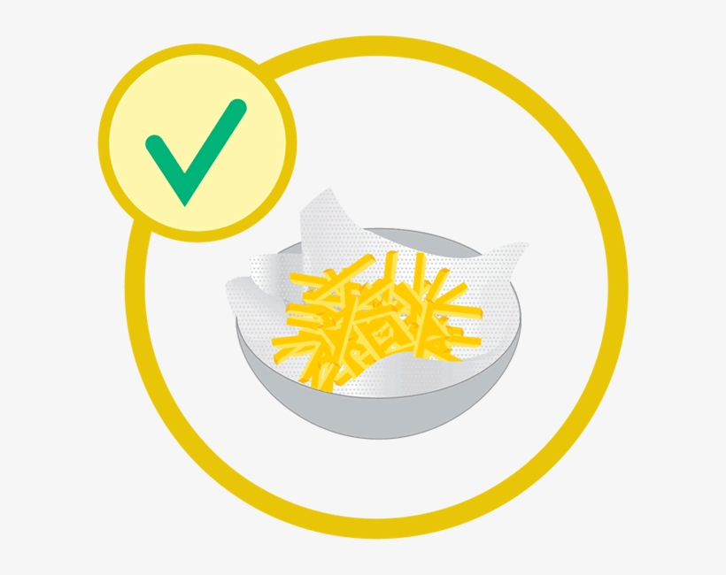 Put The Fries On An Absorbent Paper - Emblem, transparent png download