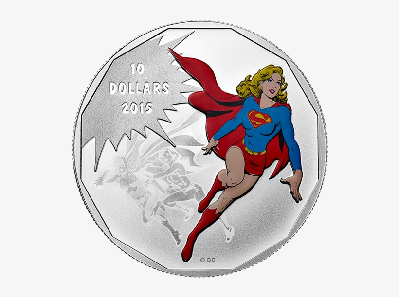 Royal Canadian Mint 1/2 Oz Silver $10 Dc Comics Originals - Dc Comics Coin, transparent png download