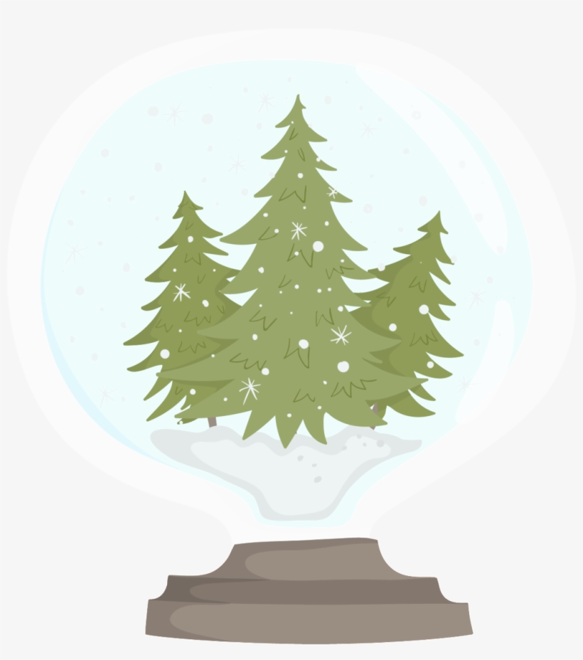 Winter Forest Light Bulb Transparent Cartoon Winter - Portable Network Graphics, transparent png download