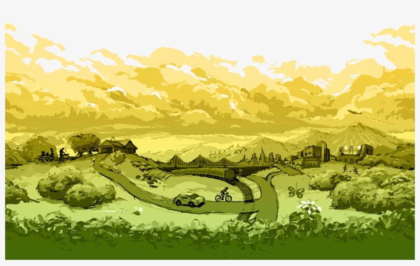 Background With Transparent Sky - Oroeco Inc., transparent png download