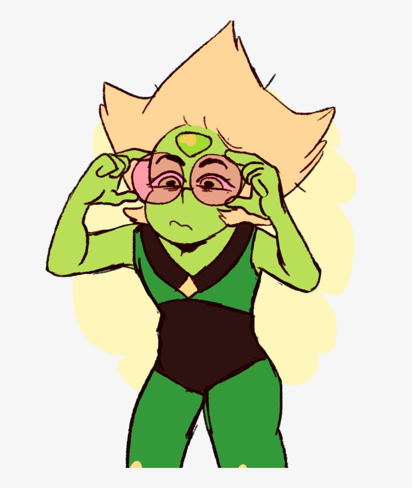 @wadewilsonparker Heres Peridot W Glasses O - Steven Universe, transparent png download
