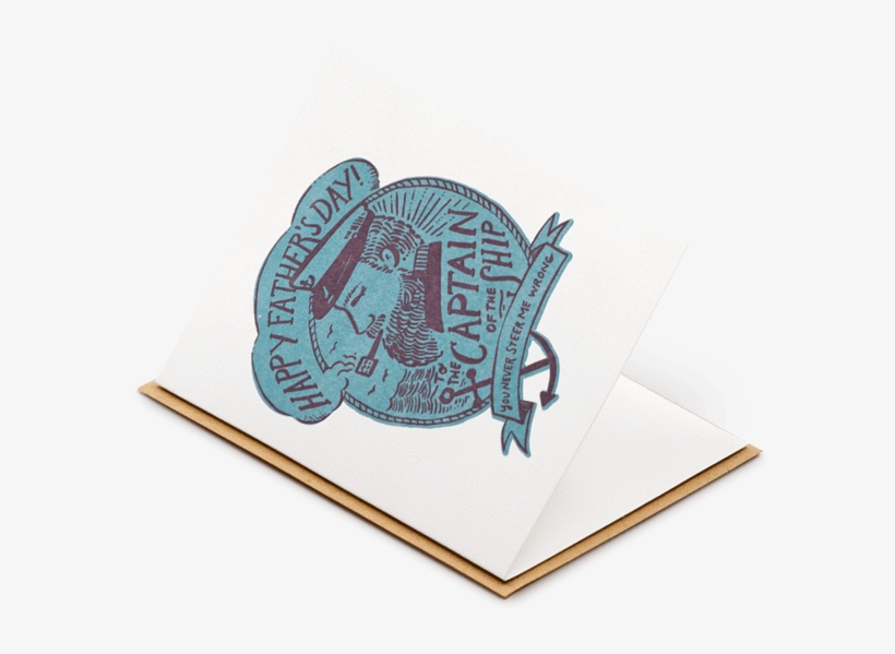 Captain Of The Ship Father's Day Card - Hello Lucky - Single Card - Captain Of The Ship, transparent png download