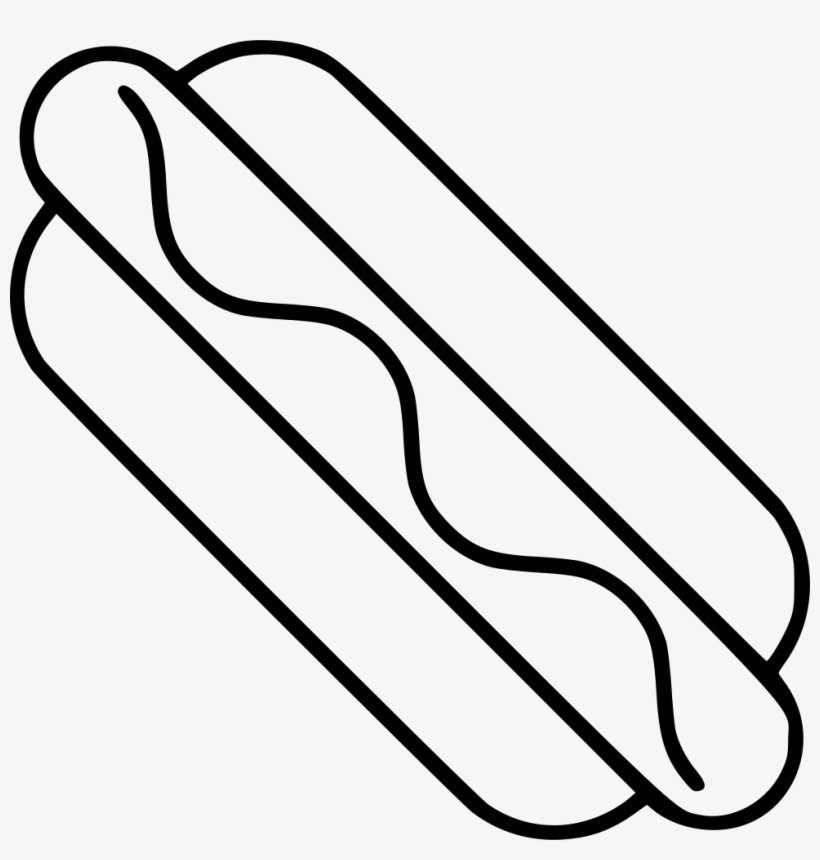 Hotdog Comments - Line Art, transparent png download