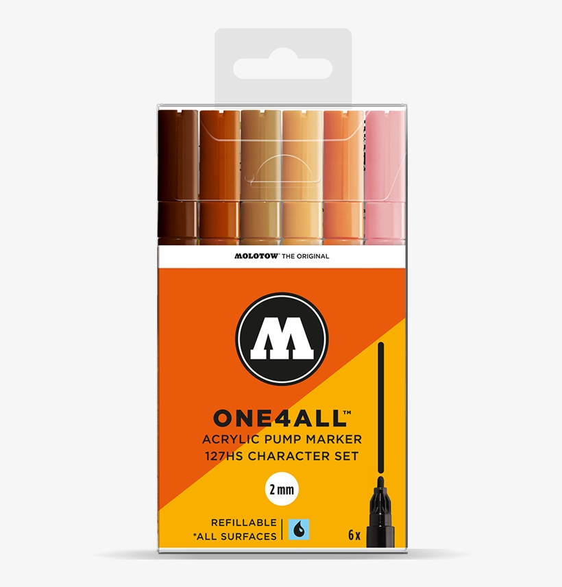 Molotow 127hs (6 Markers Kit) -character Kit, transparent png download