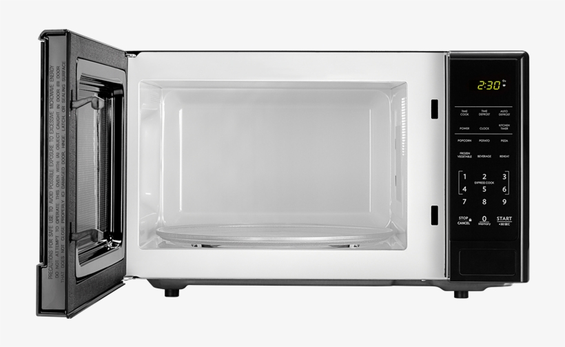 1 - 1 Cu - Ft - 1000w Sharp Black Carousel Countertop - Sharp Carousel Microwave Black, transparent png download