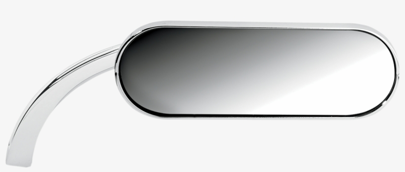 Chrome Mini Oval Arlen Ness Victory Motorcycle Oval - Black And Chrome Motorcycle Mirrors, transparent png download