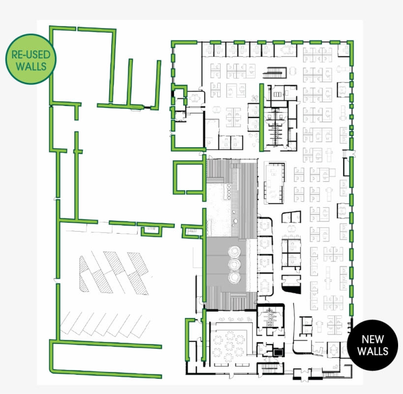 The Wood Walls, Staircases, And Custom Casework Were - Floor Plan, transparent png download