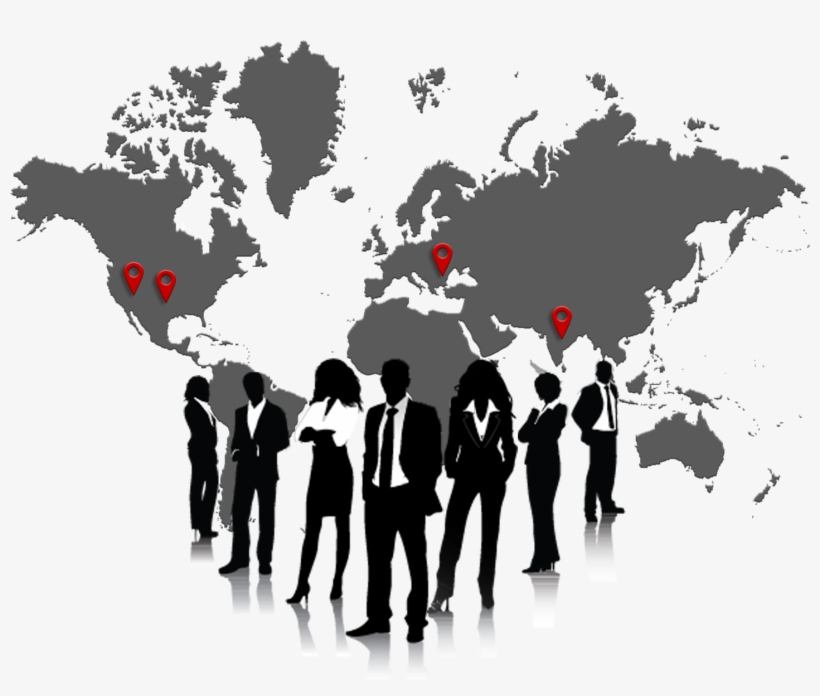 At Fifth Street Partners We Apply Cutting Edge Technology - World Map Silhouette, transparent png download