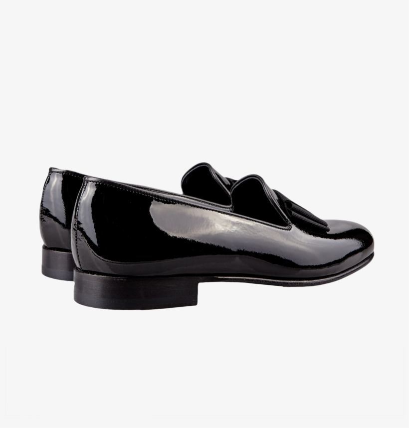Bow Tie Black Albert Patent Leather Pumps Back - Shoe, transparent png download