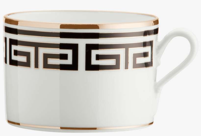 Richard Ginori Labirinto Nero Tea Cup And Saucer, transparent png download
