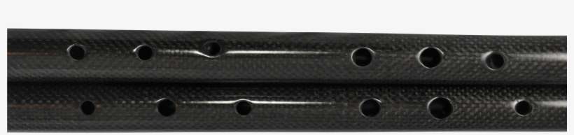 Silver Flute Spacing Above - Leather, transparent png download