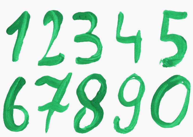 Numbers Png Picture - Calligraphy, transparent png download