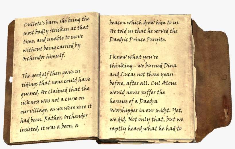 Unsent Afflicted Letter 3 - Habd Journal Skyrim, transparent png download