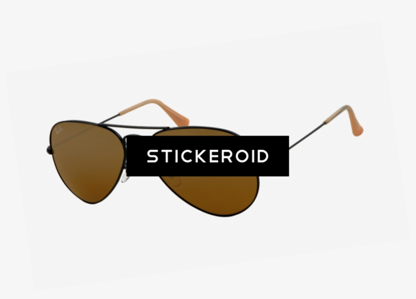 Sunglasses Ray Banrb Aviator Largemetal Sunglasses - Illustration, transparent png download