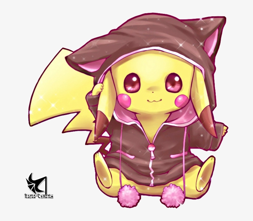 Render Pikachu Pokemon Electrik Manteau Capuche Neko - Neko Pikachu, transparent png download