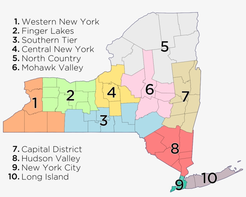 Regions Of New York, transparent png download