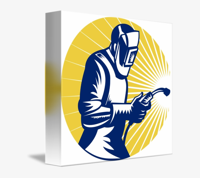 Welder Welding At Work Style By Aloysius - Welding Clipart, transparent png download