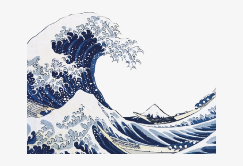 Hokusai Great Wave Framed Maxi Poster PNG Image Transparent PNG Free