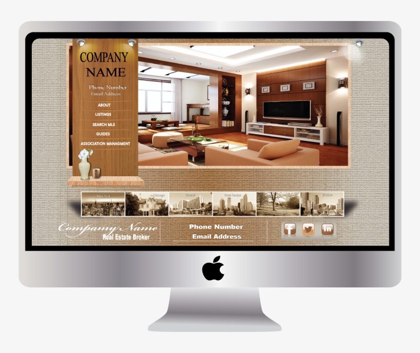 Brown Mac Computer - Computer, transparent png download