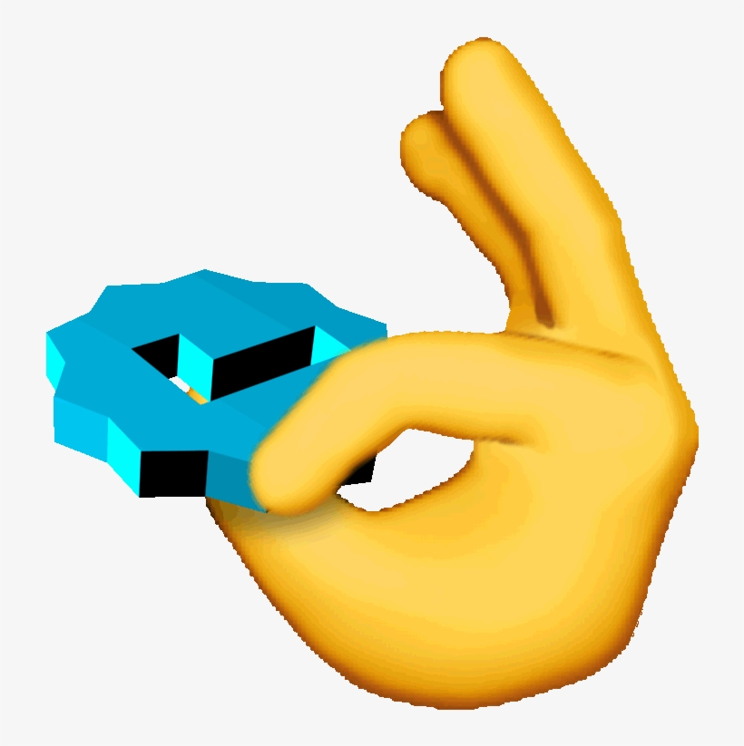 Emoji Spinning Sticker By Chris Cubellis - Ok Emoji Meme Gif, transparent png download