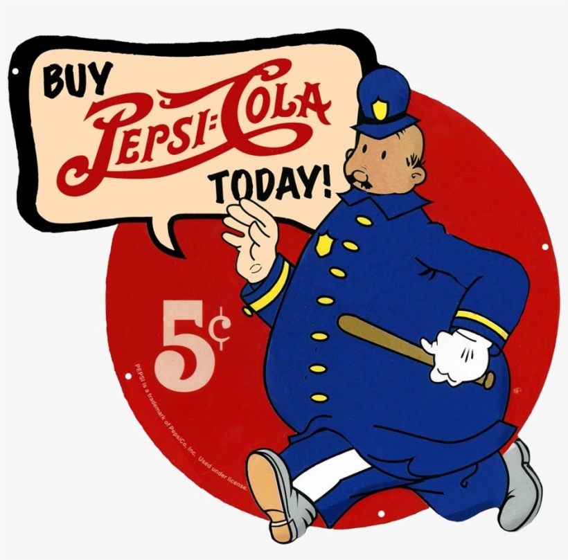 Pepsi Logo Png 2013 Pepsi Png Transparent Images Png - Pepsi Cola Cop Tin Sign, transparent png download