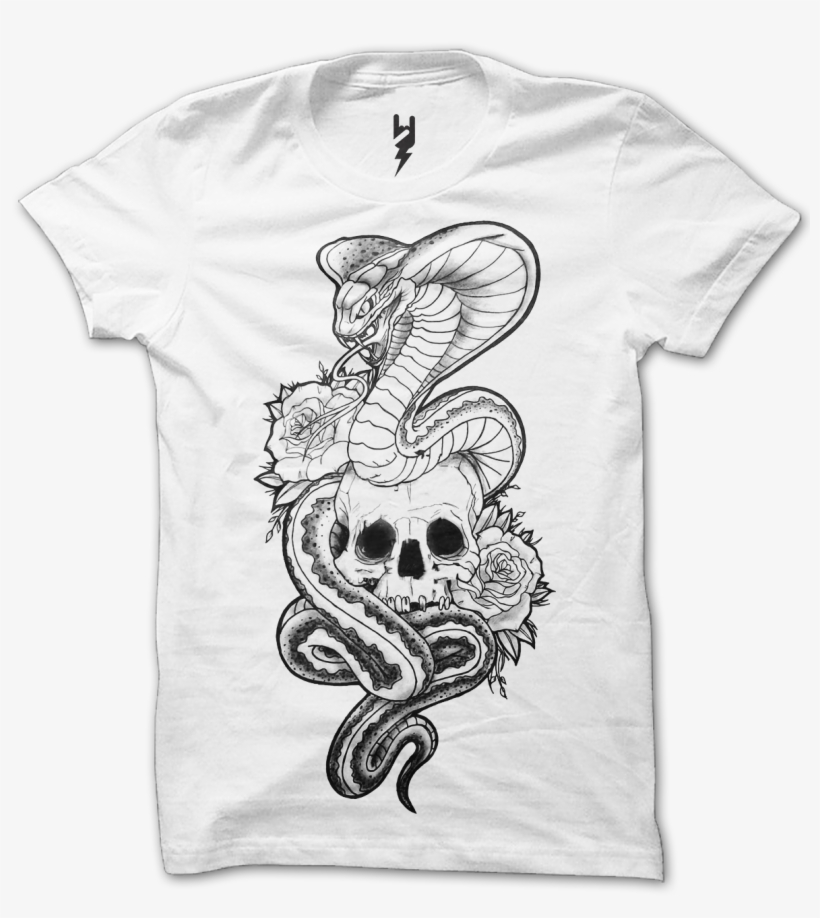 Skull X Snake Tattoo From Xteas Created For The Launch - Art Pun T Shirts, transparent png download