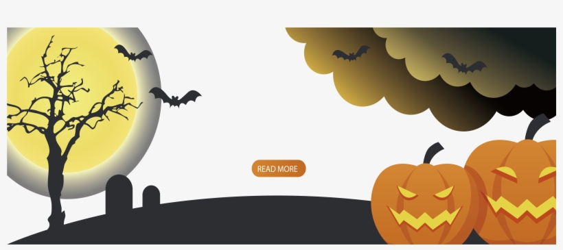 Halloween Illustration Banners Transprent - Banners Halloween, transparent png download
