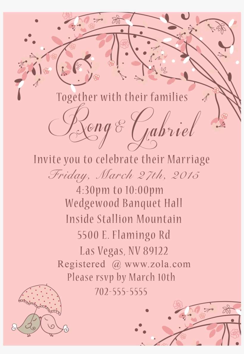 Invitations Love Bird Wedding Inspiration Birds Staggering - Wedding Invitation, transparent png download