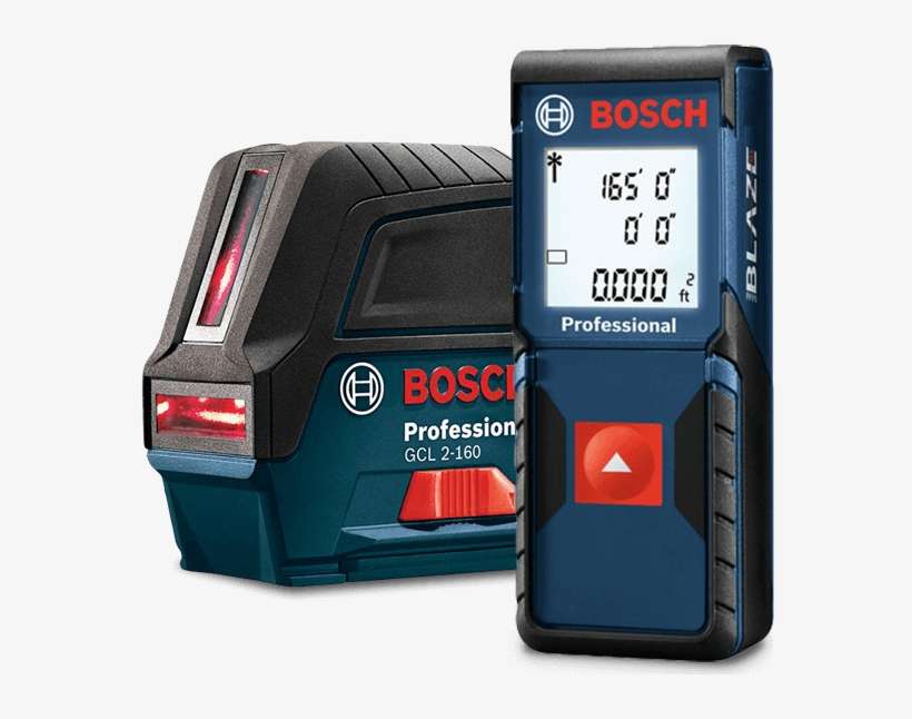 Measuring Tools - Bosch - Self-leveling Cross-line Laser With Plumb Points, transparent png download