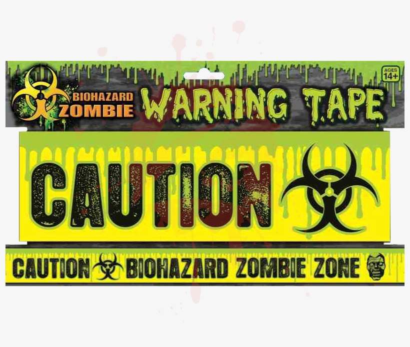 Zombie Caution Tape - Forum Novelties Biohazard Zombie Scar 68669, transparent png download