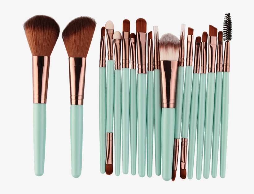 18pcs Multifunctional Facial Makeup Brushes Set - Gearbest 18pcs Multifunctional Facial Makeup Brushes, transparent png download