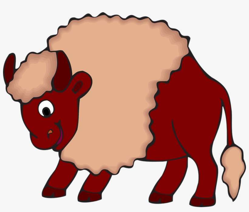 Bison Clipart Svg - Bison Animals Cartoons, transparent png download