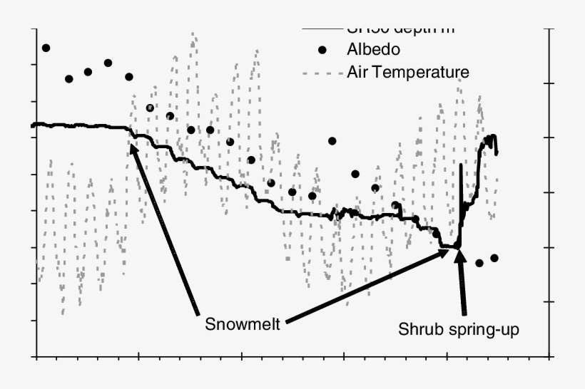 Changes In Albedo And Surface During Melt Over Buried - Plot, transparent png download