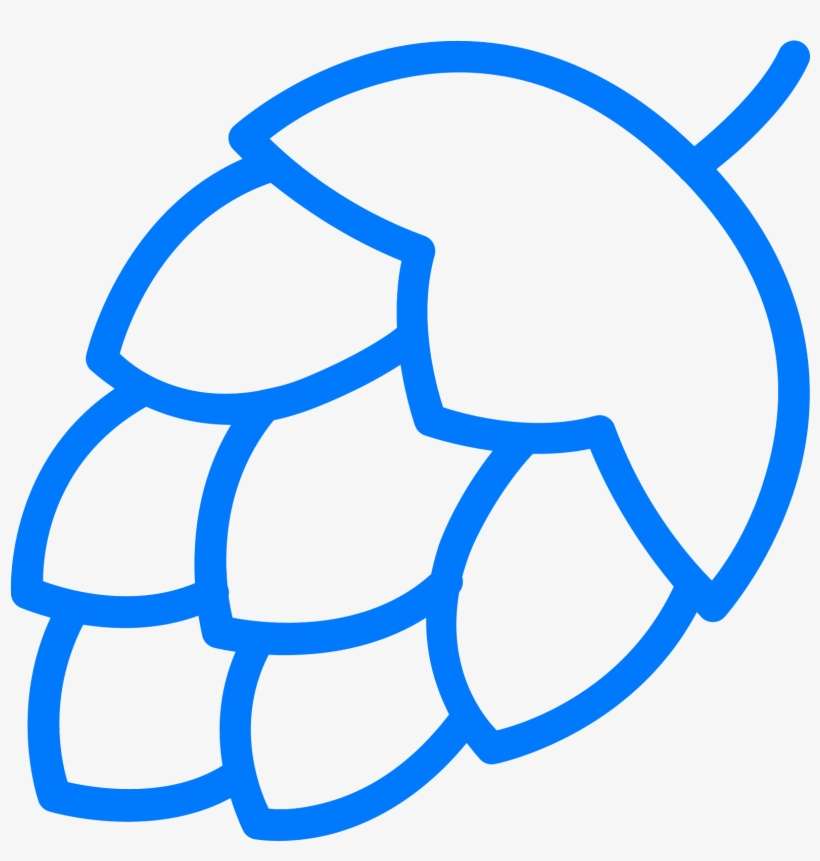 Transparent Download Hops Common Ale Clip - Beer Hops Clipart Black And White, transparent png download