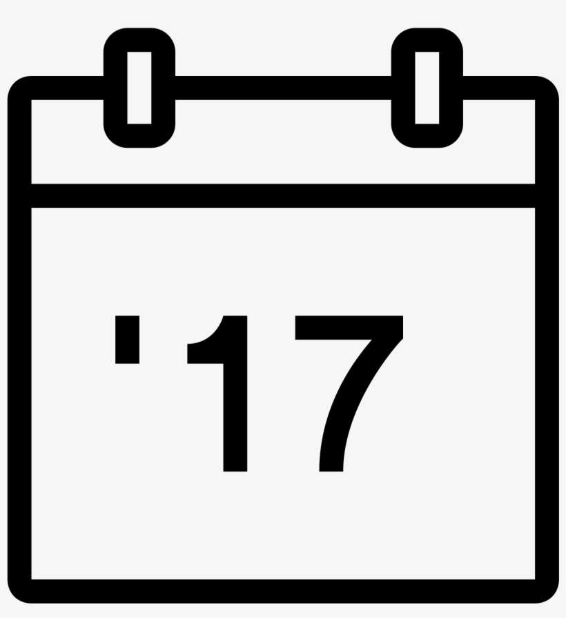 2017 Icon - Calendar Icon 13, transparent png download