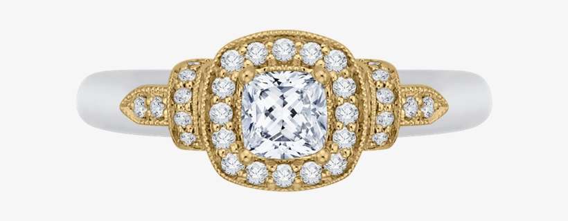 Promezza 14 K Two-tone Gold Promezza Engagement Ring - 300-2cu6 Platinum Tacori Starlit Engagement Ring, transparent png download