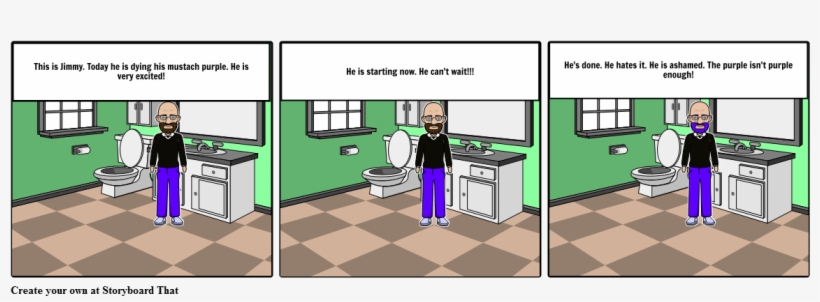 Jimmy's Mustache - Cartoon, transparent png download